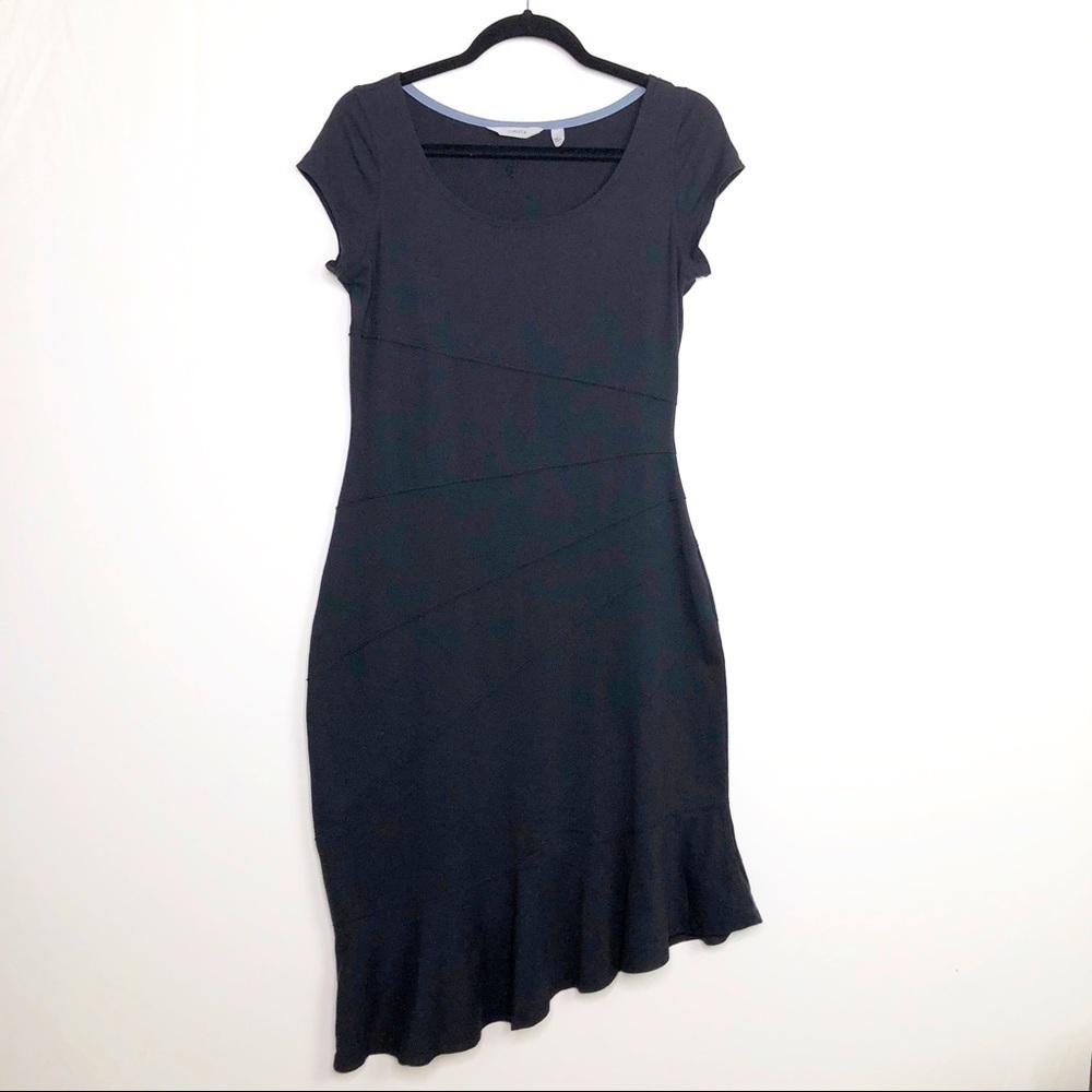 ATHLETA small Black T-shirt dress